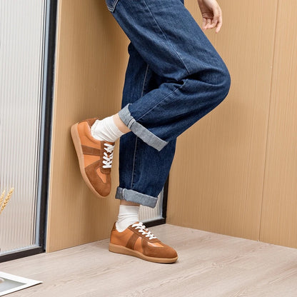 AIYUQI, zapatillas de deporte para mujer, novedad de 2025, zapatos de entrenamiento moral de cuero genuino para mujer, zapatos planos informales de primavera para mujer