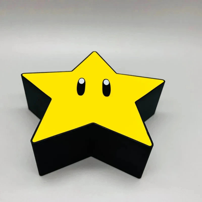 Super Star Light figura Led música luz nocturna sonido carga Usb lámpara de escritorio para regalos juguetes de Navidad