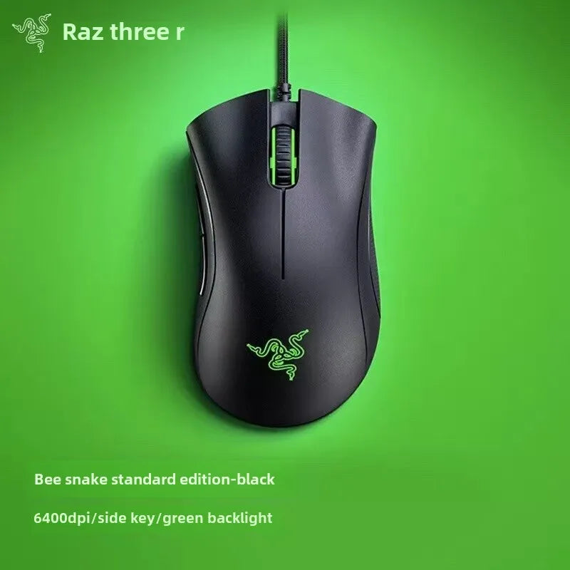 Razer DeathAdder Essential Ratón para juegos por cable/ratones con cable 6400DPI 5 botones independientes para ordenador portátil PC Gamer