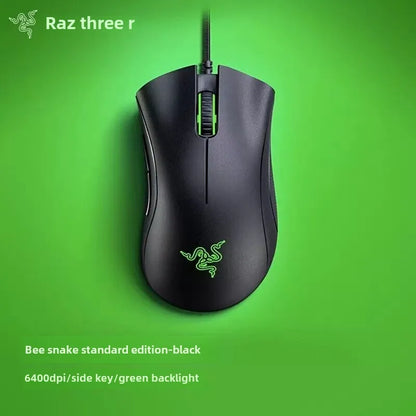 Razer DeathAdder Essential Ratón para juegos por cable/ratones con cable 6400DPI 5 botones independientes para ordenador portátil PC Gamer