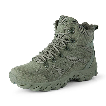 Botas de entrenamiento de combate tácticas mejoradas para hombre, zapatos de senderismo de respuesta rápida antidesgaste para acampar al aire libre, zapatillas de pesca y caza para hombre