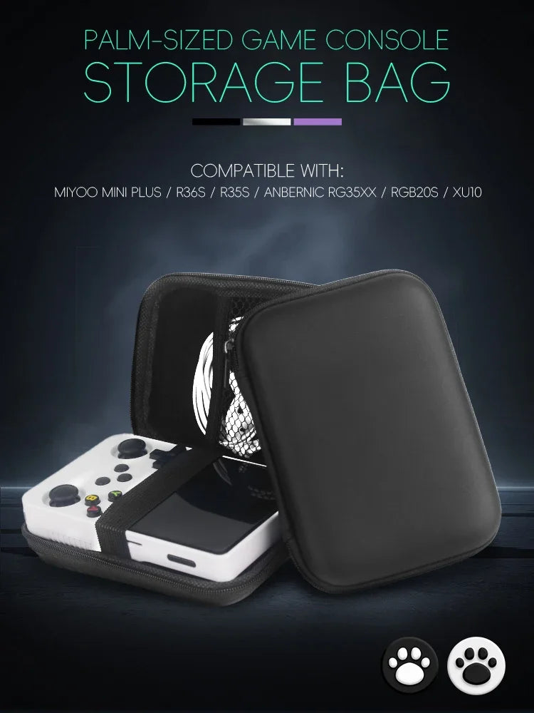 Funda para Anbernic RG35XX Plus Miyoo Mini Plus R36S R35S, funda EVA, bolsa portátil, accesorios para juegos