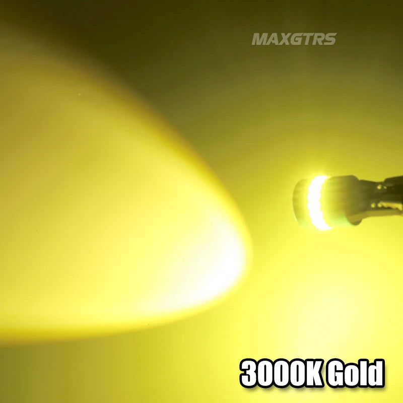 2 uds T10 W5W bombillas LED rojo Canbus 194 168 LED liquidación luz amarilla Interior del coche lectura puerta maletero lámpara de placa de matrícula 6500K