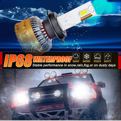 2700W H1 faro LED 3500000LM Led Canbus lámparas de coche H4 H7 H11 H8 9005 9006 HB3 HB4 9012 HIR2 luces antiniebla luz de coche 2 tubos de cobre