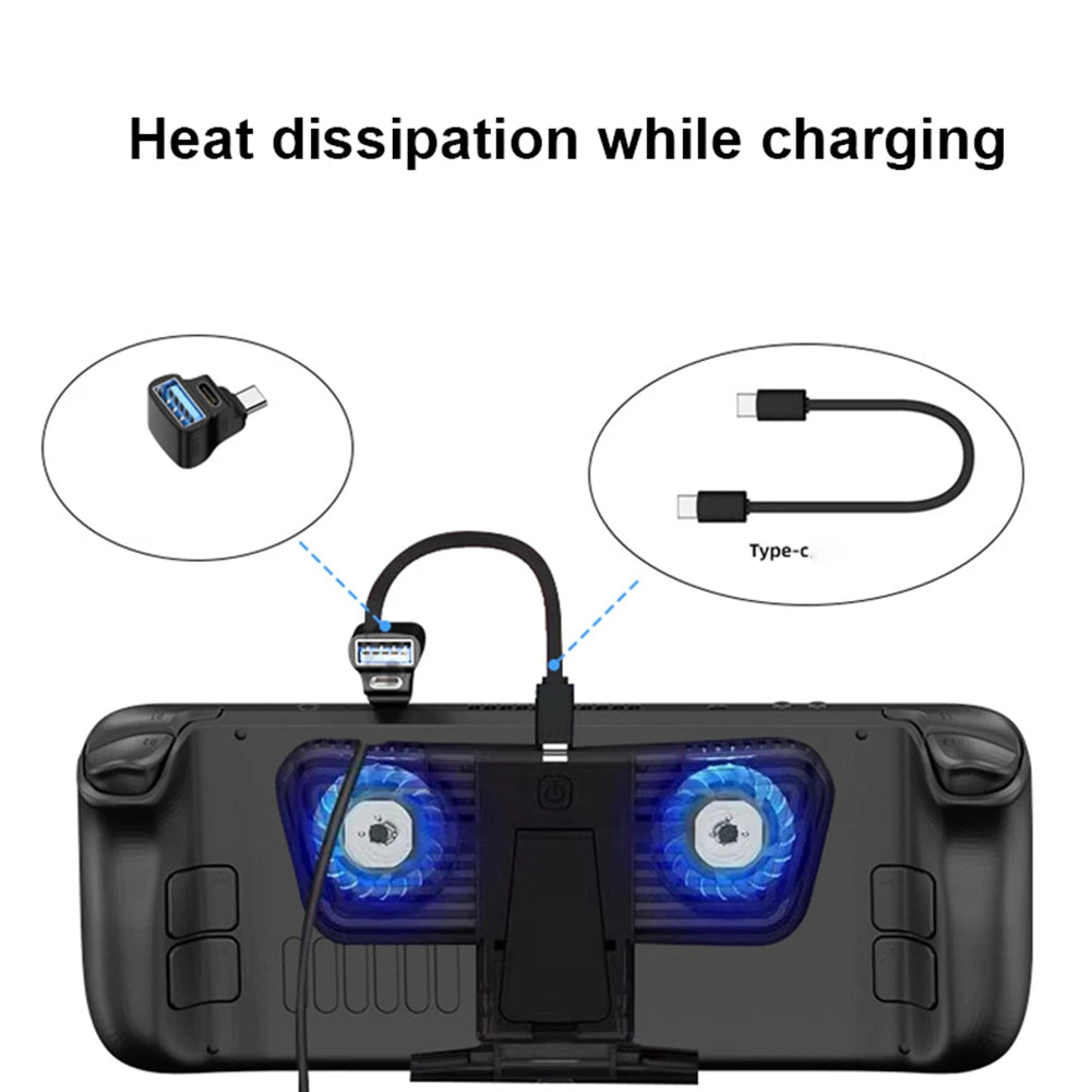 Adaptador USB tipo C en forma de U de 180 grados, convertidor de carga USBC para Steam Deck/Nintendo Switch, transferencia rápida de datos, OTG, 20gbps