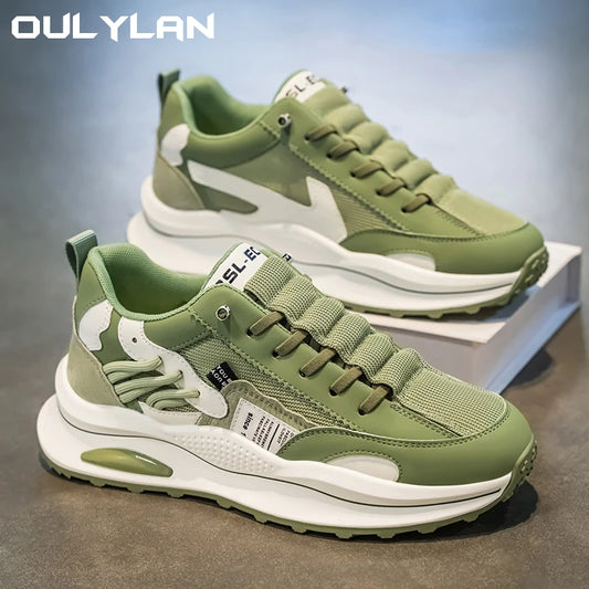 Zapatos deportivos informales para exteriores para hombre, cómodos, ligeros, antideslizantes, resistentes a la abrasión, suela suave y gruesa, zapatillas para correr
