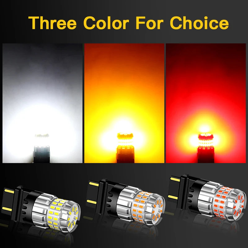 2 uds Canbus luz LED de circulación diurna bombilla DRL 3157 P27/7W T25 para Jeep Compass 2011-2016 Grand Cherokee 2011 2012 2013