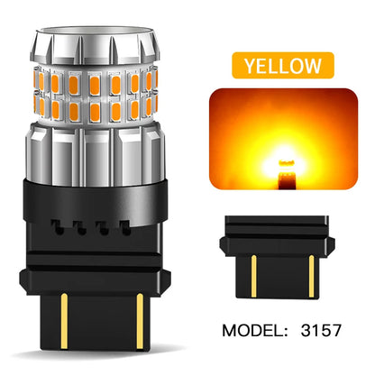 2 uds Canbus luz LED de circulación diurna bombilla DRL 3157 P27/7W T25 para Jeep Compass 2011-2016 Grand Cherokee 2011 2012 2013