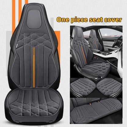 Funda transpirable para asiento de coche, cojín de soporte para asiento frontal de gamuza suave, estilo chaleco de moda, protección para asiento de coche, accesorios interiores