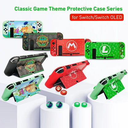 Para NS Switch Shell estuche rígido estilo "M" y "L" carcasa protectora cubierta fina piel NS Switch OLED accesorios de juego