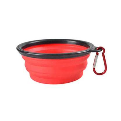 Cuenco portátil de comida para mascotas, cuenco duradero de TPR, comida para perros y gatos, cuenco plegable de silicona para mascotas, cuenco de comida de agua portátil para viajes al aire libre