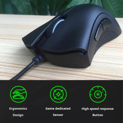 Razer DeathAdder Essential Ratón para juegos por cable/ratones con cable 6400DPI 5 botones independientes para ordenador portátil PC Gamer