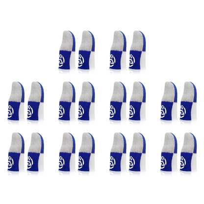 1-20 pares de guantes para el pulgar transpirables con funda para el dedo para móvil, a prueba de sudor, antideslizantes, controlador de pantalla táctil, cubierta para el dedo para juego PUBG