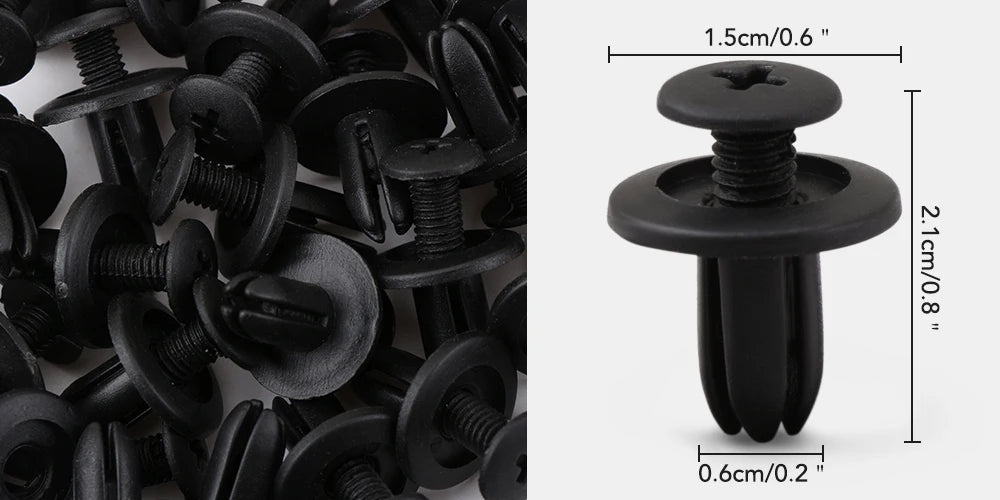 Para Opel astra h j g insignia Seat leon ibiza Jaguar 50/100 Uds sujetador de coche mixto parachoques de puerta de coche Clips de remache de guardabarros