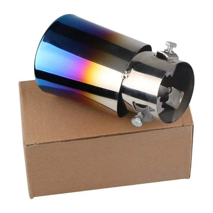 Accesorios para coche, manguito de tubo de escape para automóvil, silenciador de garganta trasera, silenciador dorado, tubo de escape modificado de acero inoxidable