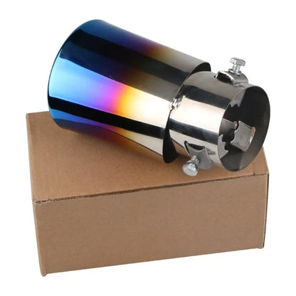 Accesorios para coche, manguito de tubo de escape para automóvil, silenciador de garganta trasera, silenciador dorado, tubo de escape modificado de acero inoxidable