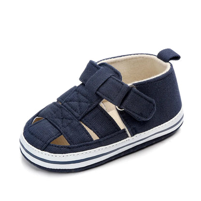 Zapatos transpirables con puntera para bebé, zapatos para caminar para bebé de verano y primavera