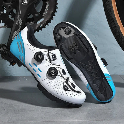 Nuevas zapatillas de ciclismo para hombre, zapatillas de ciclismo de carretera unisex, zapatillas antideslizantes para bicicleta de montaña, carreras, al aire libre, zapatillas de bicicleta de montaña para mujer
