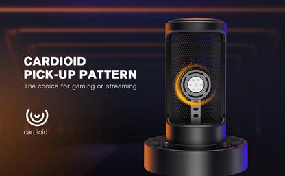 Micrófono USB FIFINE para grabar y transmitir en PC y Mac, salida de auriculares y botón de silencio táctil, micrófono con 3 modos RGB -A8