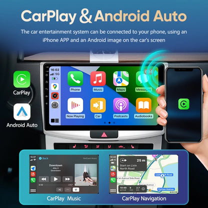 Reproductor Multimedia Universal de 7, 9 y 10 pulgadas pantalla coche android auto con GPS carplay inalambrico WIFI, CarPlay inalámbrico, Android 13, 2 Din, Radio FM, RECEPTOR ESTÉREO sistemas inteligentes de coche