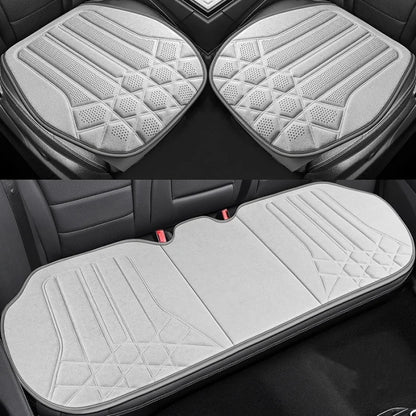 Funda transpirable para asiento de coche, cojín de soporte para asiento frontal de gamuza suave, estilo chaleco de moda, protección para asiento de coche, accesorios interiores