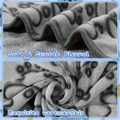 Manta suave y esponjosa de alta calidad para mascotas, bonito patrón de dibujos animados, estera para mascotas, manta cálida y cómoda para perros y gatos