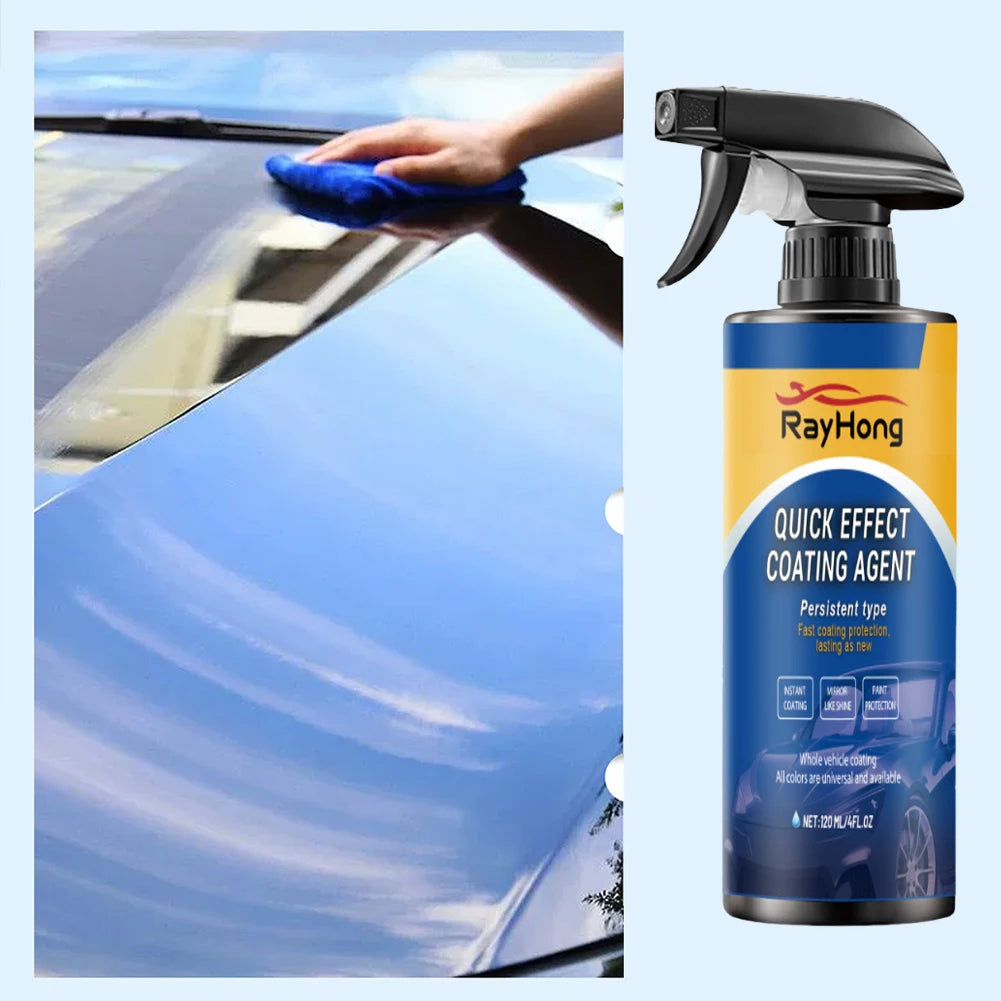 Spray de mantenimiento de abrillantado de coche de secado rápido, 1-5 uds., 120ML, revestimiento cerámico, capa hidrofóbica de revestimiento automático para abrillantado de coches