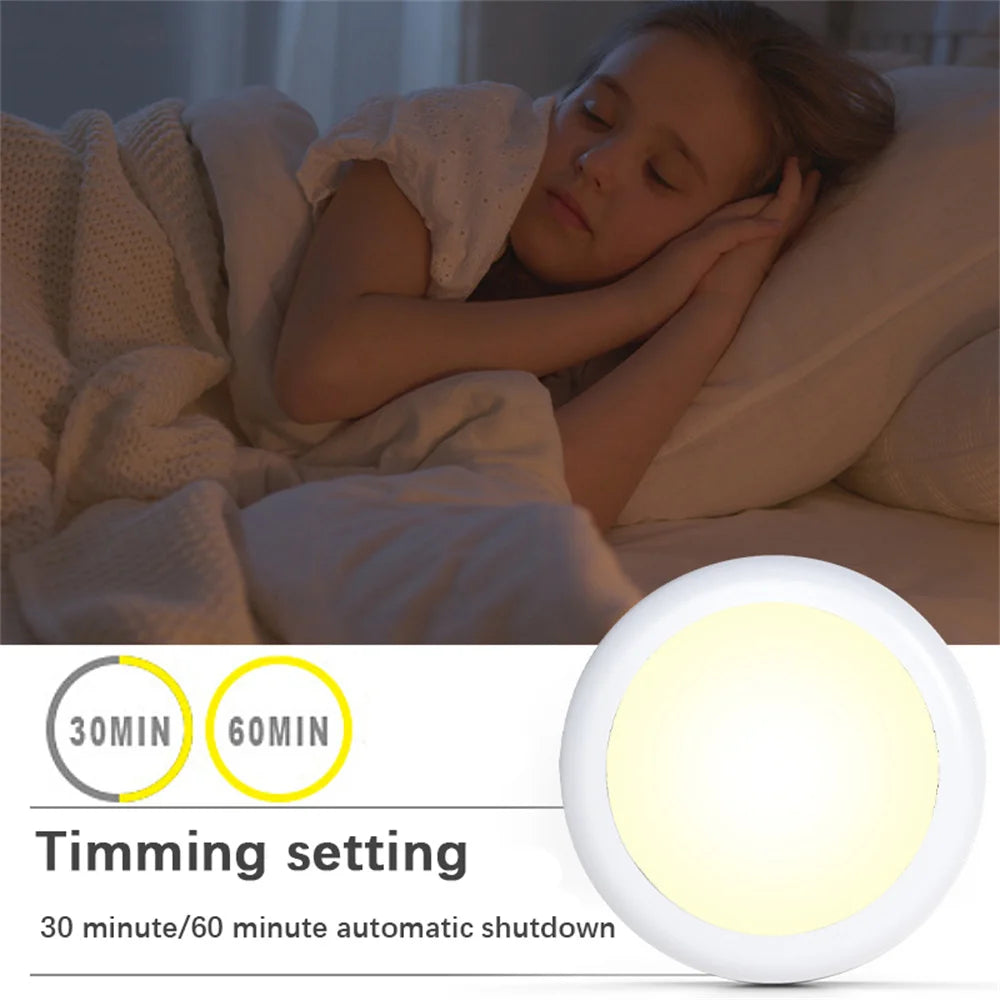 Luces LED RGB para debajo del gabinete con Control remoto, lámpara nocturna regulable inalámbrica alimentada por batería, luces LED para luz de armario del hogar