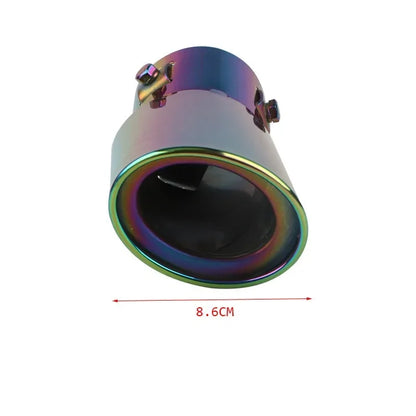 Accesorios para coche, manguito de tubo de escape para automóvil, silenciador de garganta trasera, silenciador dorado, tubo de escape modificado de acero inoxidable