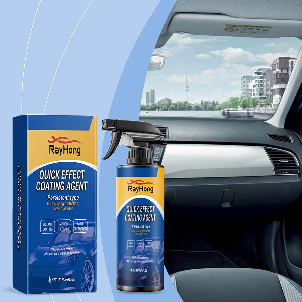 Spray de mantenimiento de abrillantado de coche de secado rápido, 1-5 uds., 120ML, revestimiento cerámico, capa hidrofóbica de revestimiento automático para abrillantado de coches