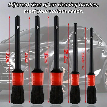 Juego de cepillos para detalles de coche, Kit de limpieza automática definitiva para mantenimiento de huecos de ventilación, cepillo de separación de detalles de salida de aire de coche