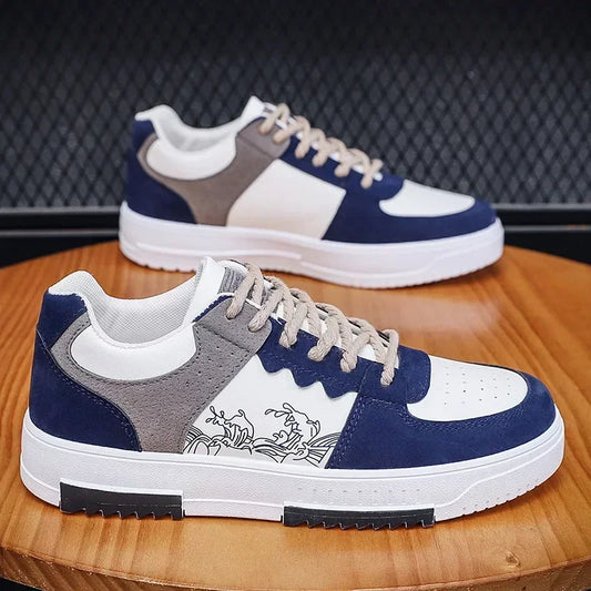 Zapatillas de deporte para Hombre, zapatos planos para estudiantes, Zapatillas transpirables con cordones a la moda, Zapatillas cómodas para Hombre, zapatos para correr, Zapatillas para Hombre