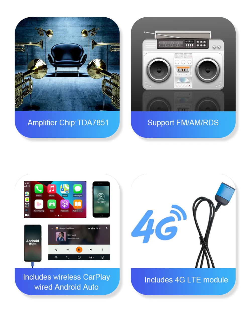 7 "Carplay DSP IPS Android 13,0 8GB + 128GB 8 núcleos reproductor Multimedia GPS Radio Wifi para Hyundai Tucson 2 LM IX35 2009-2015