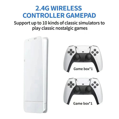 128G Game Stick M15 4K Video TV consola de juegos Gamepads inalámbricos Videojuego 64G 40000 +/50000 + juegos Arcade clásicos HD dos jugadores