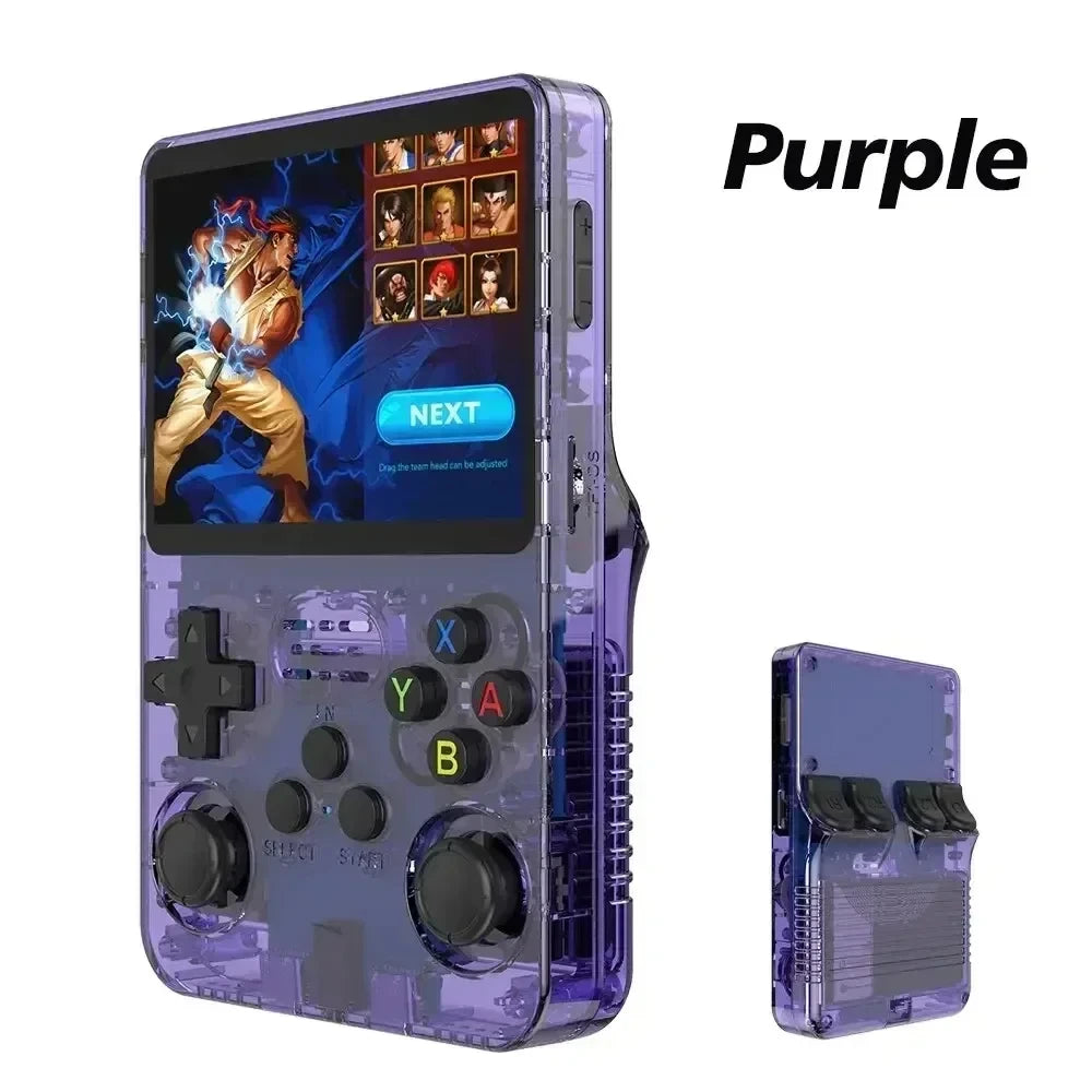 R36s nueva consola de juegos portátil Linux de código abierto pantalla IPS de 3,5 pulgadas reproductor de vídeo portátil de 128GB regalo de Navidad