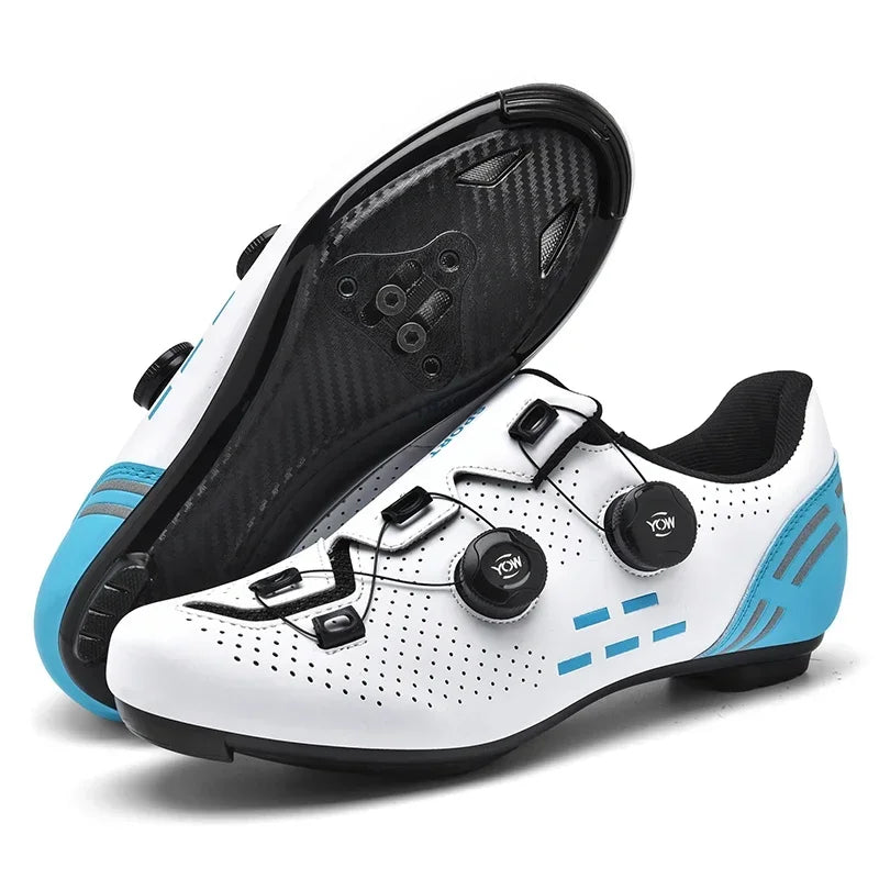 Nuevas zapatillas de ciclismo para hombre, zapatillas de ciclismo de carretera unisex, zapatillas antideslizantes para bicicleta de montaña, carreras, al aire libre, zapatillas de bicicleta de montaña para mujer