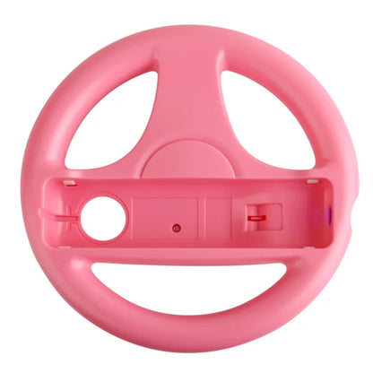 Volante de carreras de juegos de plástico de 3 colores para mando a distancia de Nintendo Wii, volante de carreras para controlador de juegos de carreras de Wii Kart