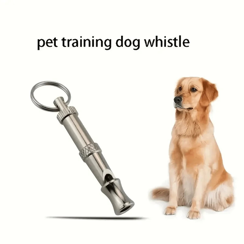 Silbato para perros 1/2 Uds para dejar de ladrar, silbato para perros con tono de sonido ajustable con llavero, recuerdo profesional para cachorros y gatos