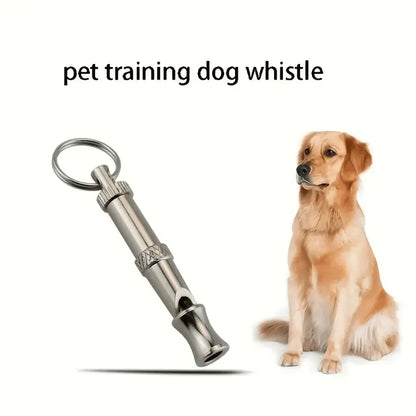 Silbato para perros 1/2 Uds para dejar de ladrar, silbato para perros con tono de sonido ajustable con llavero, recuerdo profesional para cachorros y gatos