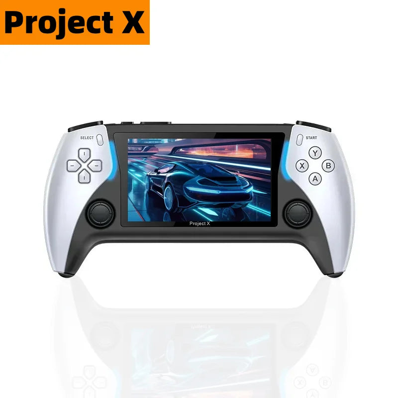 Consola de videojuegos portátil Project X de bolsillo Pantalla IPS de 4,3 pulgadas compatible con PS1 Retro Gaming Altavoz dual Estéreo