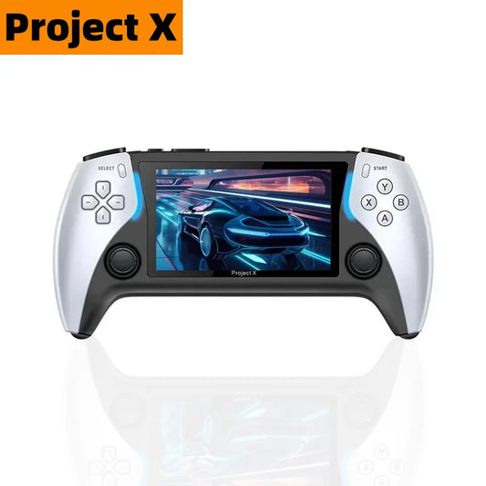 Consola de videojuegos portátil Project X de bolsillo Pantalla IPS de 4,3 pulgadas compatible con PS1 Retro Gaming Altavoz dual Estéreo