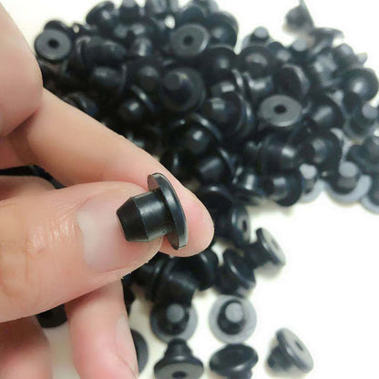 Piezas de gato hidráulico, tapón de aceite, tapones de suelo horizontales, tapón, botella de combustible, goma negra, 10 Uds.