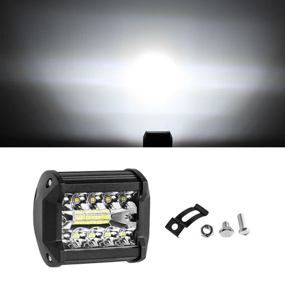 Barra de luz LED de trabajo, faro LED de 12-24V, foco de coche, lámpara antiniebla de diodo para Atv, Tractor, motocicleta, accesorios todoterreno, 4x4, 1/2/4 unidades