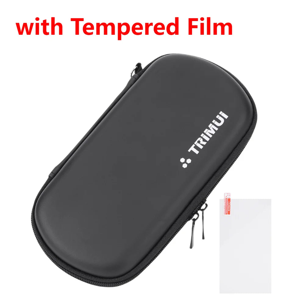 Estuche de transporte duro de EVA para consola de juegos, bolsa de almacenamiento protectora de silicona con película de vidrio templado para triple Smart Pro