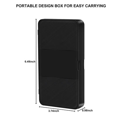 Caja de almacenamiento de tarjetas de juego con interruptor 48 en 1, caja de tarjetas de juego con interruptor magnético, accesorios de juego con forro de silicona suave