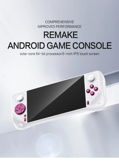 2025 E6MAX Android prácticos jugadores de juegos portátiles pantalla táctil de 8 núcleos y 64 bits 4 + 32GB Retro nostálgico máquina de juego de pantalla de 5 pulgadas