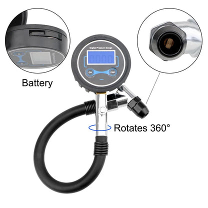 Probador de neumáticos Digital con pantalla LCD, herramientas de reparación de neumáticos, medidor de presión de neumáticos automático para coche, camión, vehículo, motocicleta, alta precisión
