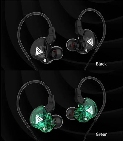 Nuevos auriculares deportivos con micrófono, auriculares con cable de 3,5mm QKZ AK6, auriculares internos para iPhone, auriculares estéreo con micrófono en la oreja para carreras