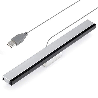 Receptor infrarrojo con cable remoto, barra de Sensor IR de rayos infrarrojos con cable USB, receptor de Sensor de movimiento remoto para N S Wii para Wii U, soporte para PC