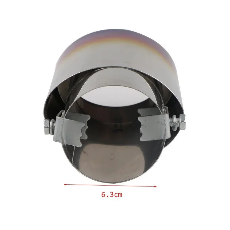 Accesorios para coche, manguito de tubo de escape para automóvil, silenciador de garganta trasera, silenciador dorado, tubo de escape modificado de acero inoxidable